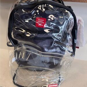 Sprayground Clear As Night Backpack with Clear Accents